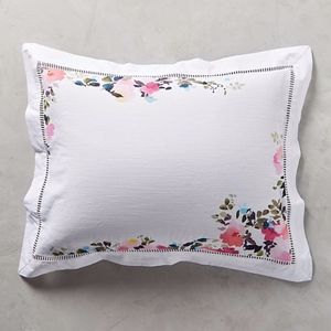 Anthropologie Helen Dealtry Floral Sham Set